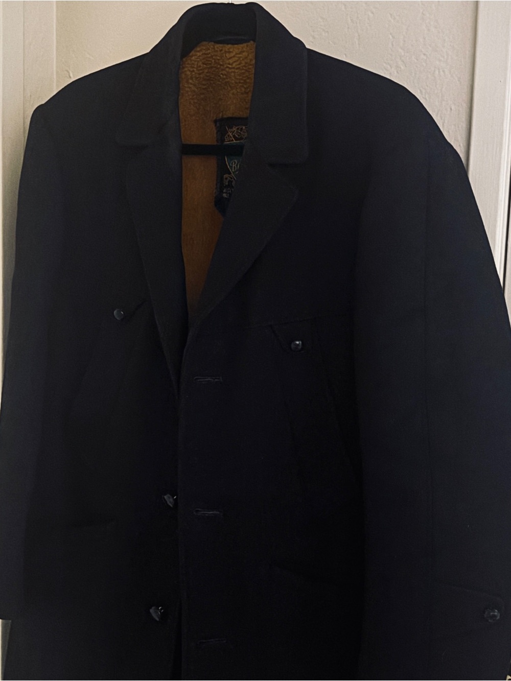 Authentic Betaflex Waterproof Navy Overcoat Men’s Heavy Coat Made in Germany